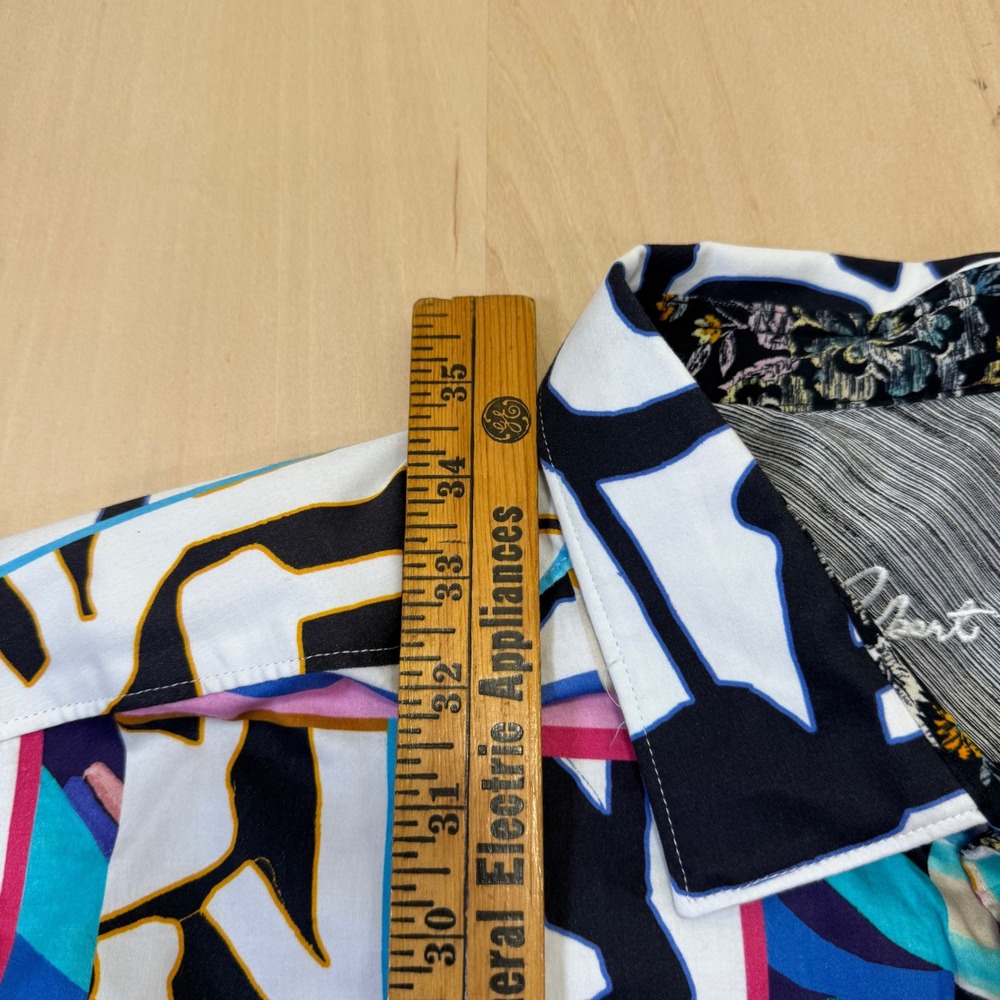 Robert Graham Far Out 2XLT Mens Geometric Abstract Short‎ Sleeve Button Up Shirt - Picture 2 of 6